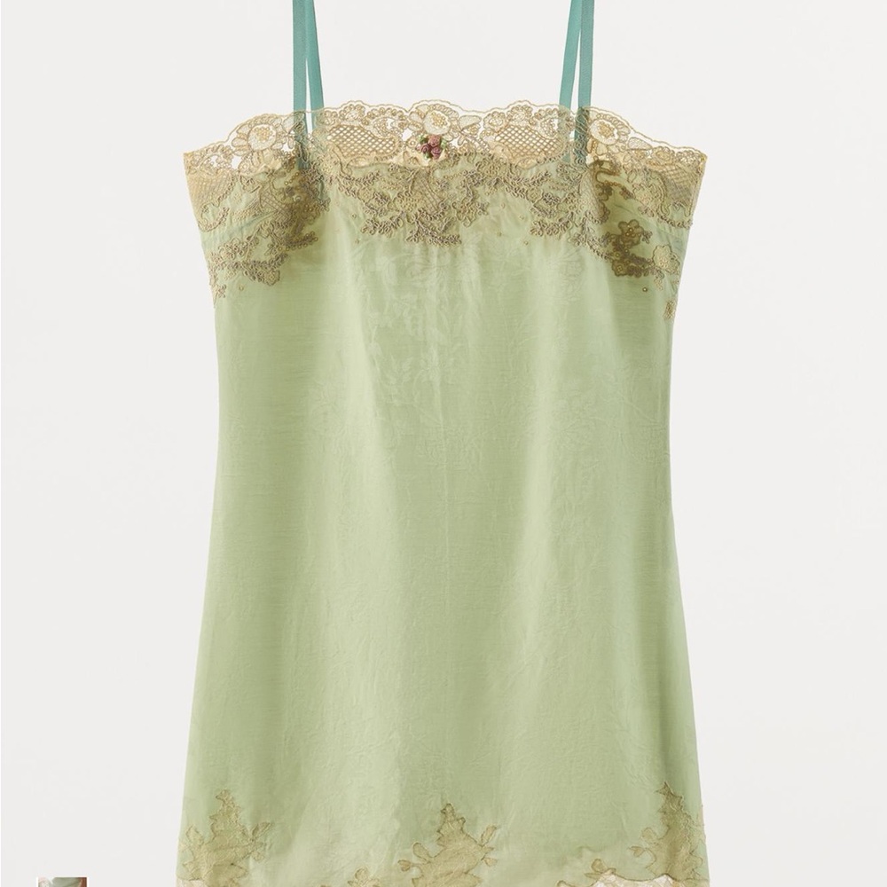 ZW JACQUARD Lace dress in green - Picture 1 of 3